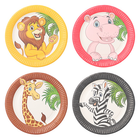 Round paper plate "Jungle Mix" ¶ 23 cm 10 pcs.