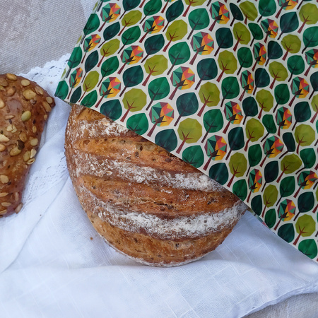 Beeswax bags “Forest” XL 36 × 32 cm, 1 pc.