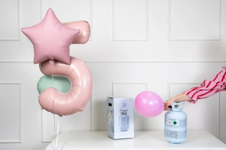 Butla z helem jednorazowa do balonów lateksowych i foliowych - do 30 szt.