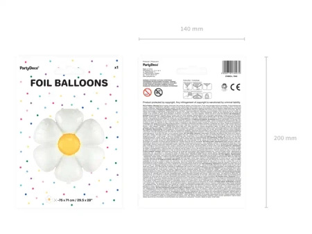 Balon foliowy "Stokrotka", 97 x 103 cm, 1 szt.