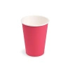 Kubek papierowy, Fuksjowy / Różowy, śr. 74 mm, 240 ml, 10 szt.