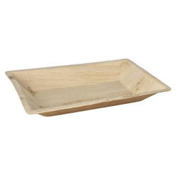 Palm leaf tray 23 x 16 x 3 cm 6 pcs.