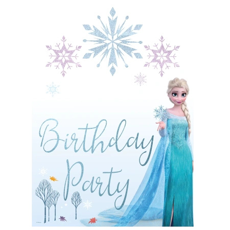Ścianka personalizowana naklejkami 1 szt. + 2 figury Kraina Lodu / Frozen