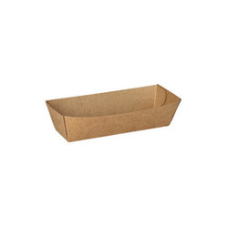 Greaseproof deep paper tray 10.5 x 3.3 x 3 cm 50 pcs.