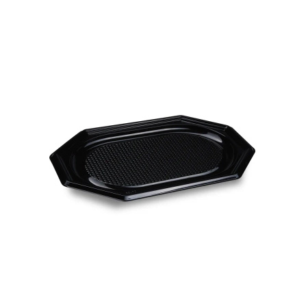 Black catering tray rPET, 35 x 24.7 cm, 10 pcs
