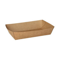 Greaseproof deep paper tray 15.5 x 8.5 x 3.5 cm 50 pcs.