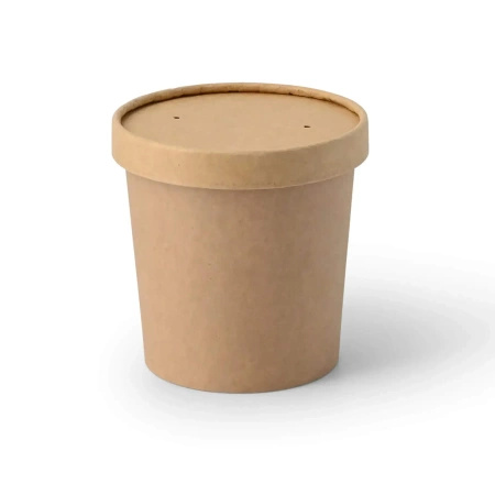 Kraft ice cream paper cup 360 ml, 92 mm dia, 50 pcs.