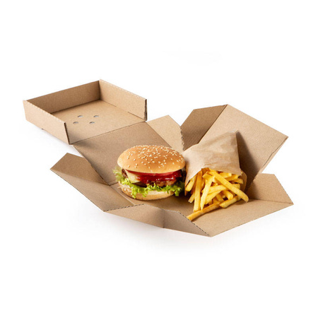 Burger box rozkładany PURE 13 x 13 x 10 cm 20 szt.