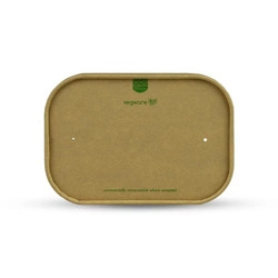 Paper lid for Vegware rectangular containers 25 pcs.