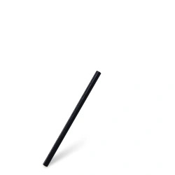 Reusable biocomposite straws black 8/140 mm 100 pcs