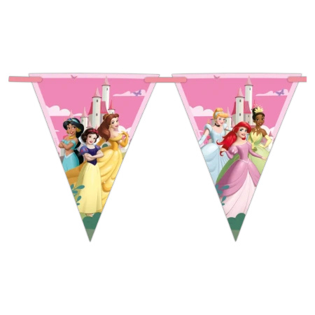 Paper Flag Garland Disney Princesses 2.3 m 1 pc
