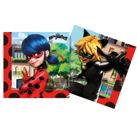 2-ply napkins “Miraculous”, 33 × 33 cm, 20 pcs