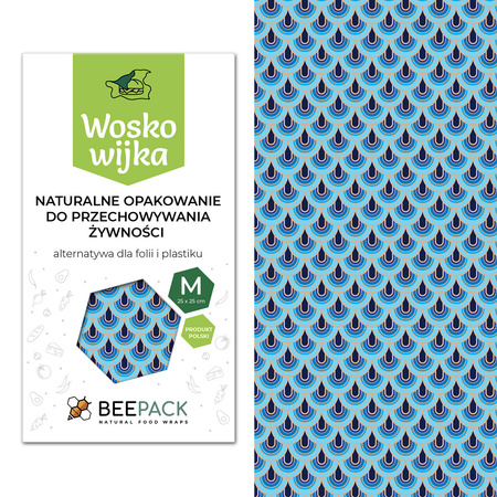 Woskowijka "Fale" rozmiar "M" 25 x 25 cm 1 szt.