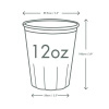 PREMIUM sugar cane mug 350 ml, ¶. 90 mm, 25 pcs.