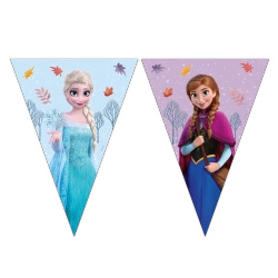 Girlanda papierowe flagi "Kraina Lodu / Frozen" 2,3 m, 1 szt.