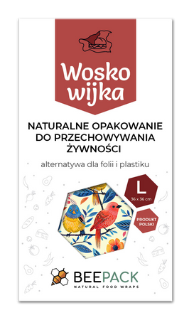 Woskowijka "Ptaszki" rozmiar "L" 36 x 36 cm 1 szt.