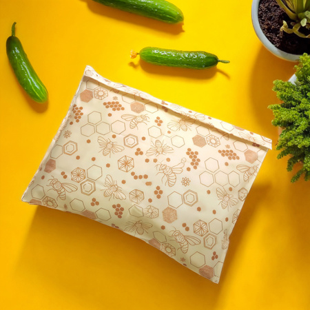 Beeswax bags "Bees" set L+XL 1 pc.