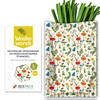 Beeswax wrap bag “Meadow” – size L (23 × 32 cm), 1 pc