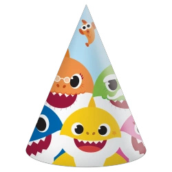 Paper Party Hats Baby Shark, 6 pcs