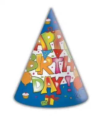 Czapeczki papierowe "Happy Birthday Kokliko", 6 szt.