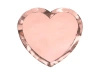 Paper Plates "Pink Heart", 19 × 21 cm, 6 pcs