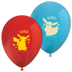 Balony lateksowe "Pokemon", 28 cm, 8 szt.