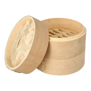 Parowar bambusowy "ASIA", wys. 13,5 cm, śr. 15 cm, 3-częściowy, 1 szt.