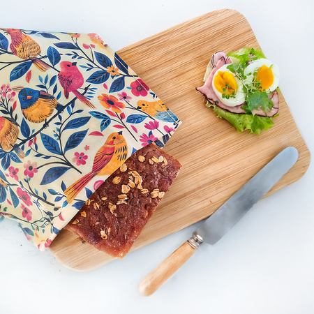 Beeswax bags "Birds" set L+XL 1 pc.