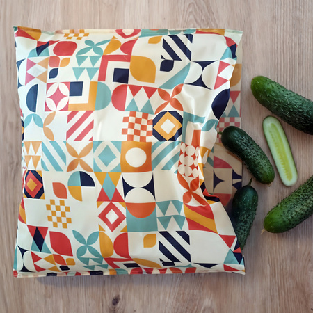 Beeswax bags "Geometry" set L+XL 1 pc.