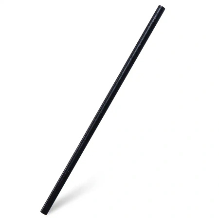 Reusable biocomposite straws black 6/210 mm 200 pcs