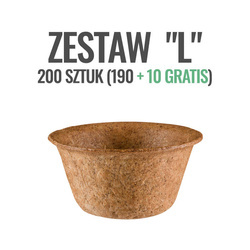 Miska jadalna BreadPack 300 ml, zestaw "L" (190+10), 200 szt.