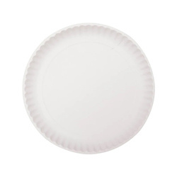 White round greaseproof plate 23 cm 40 pcs.