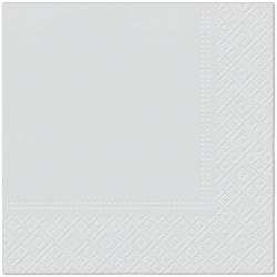 Silver 3-ply napkins, 1/4, 33 x 33 cm 20 pcs