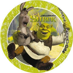 Paper plates "Shrek", 23 cm, 8 pcs