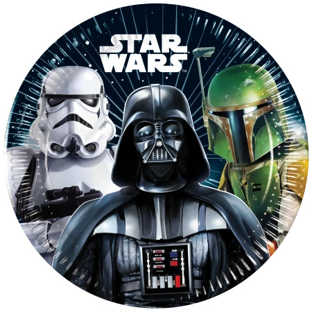 Talerze papierowe "Star Wars", 20 cm, 8 szt.