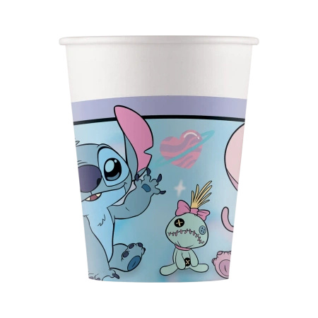 Kubek papierowy "Stitch & Angel" 200 ml 8 szt.