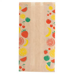 Paper bag for fruit 1.0 kg, 14+9 x 26 cm 500 pcs.