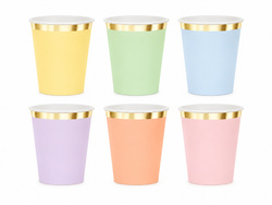 Paper Cups, Assorted Colors, 220 ml, 6 pcs