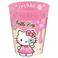 Kubki wielorazowe "Hello Kitty & Kuromi" 250 ml, 4 szt.