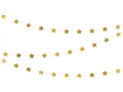 Reusable Garland "Gold Stars", 3.6 m, 1 pc