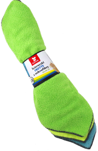 Microfiber terry cloths assorted colors Kuchcik, 3 pcs