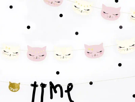 Paper Garland "Kitten", 1.4 m, 1 pc