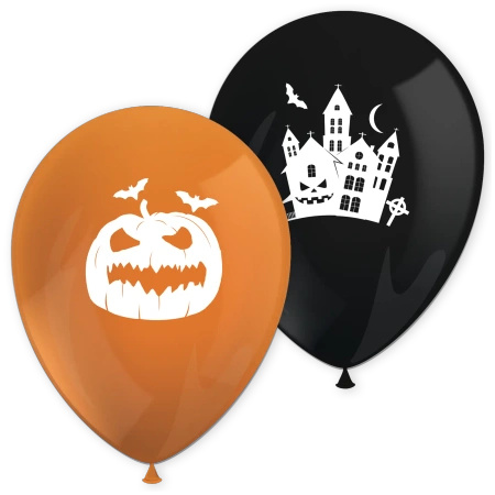 Latex balloons “Halloween” 28 cm, 8 pcs