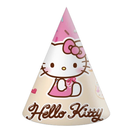 Czapeczki papierowe "Hello Kitty & Kuromi" 6 szt.