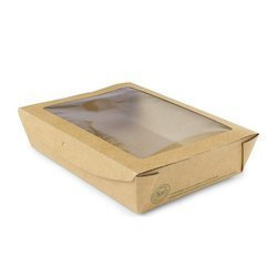 Paper container with window 1100 ml 18 x 13.5 x 4.5 cm 50 pcs.