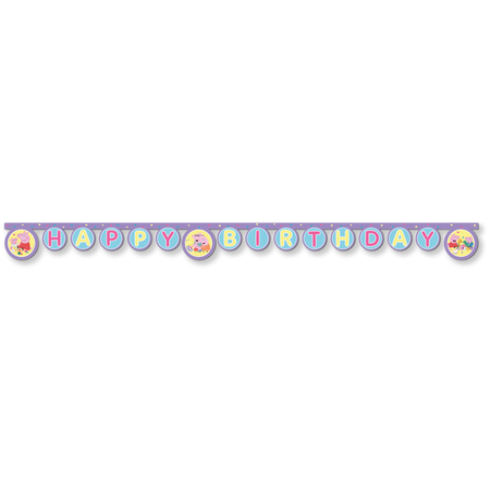Baner urodzinowy papierowy Świnka Peppa 2 m 1 szt.
