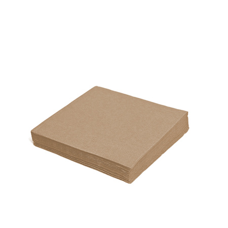2-ply Beige napkins 1/4 fold 33 × 33 cm, 250 pcs.