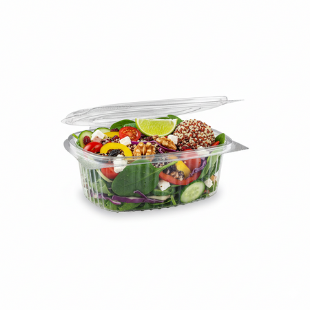 rPET container with lid 500 ml, 15 x 12.5 x 5.5 cm, 50 pcs