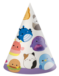 Czapeczki papierowe Squishmallows 6 szt.