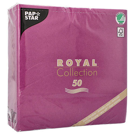 Royal Collection purple 1/4 3W napkins 40 x 40 cm 50 pcs.